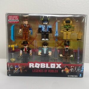 Roblox Action Figures Collection Legends of Roblox 6 Figure Pack 13pc. B…
